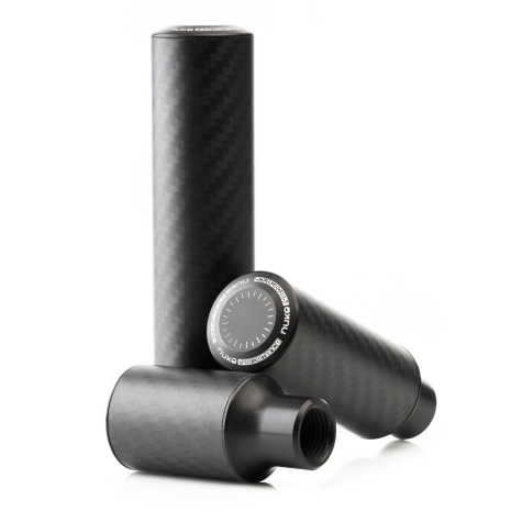 Bouton d'engrenage carbone caverneux (finition mate)