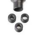Bouton d'engrenage carbone caverneux (finition mate)