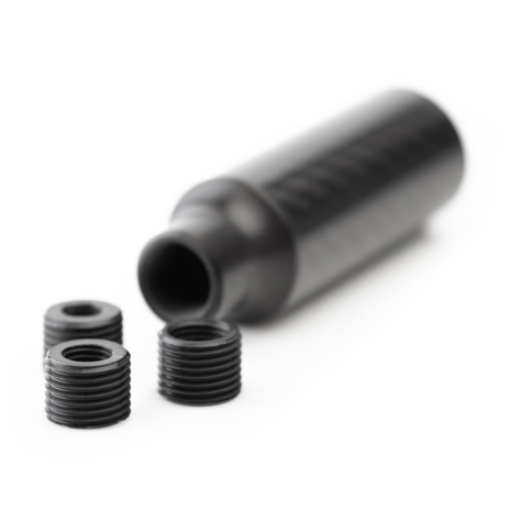 Bouton d'engrenage carbone caverneux (finition mate)