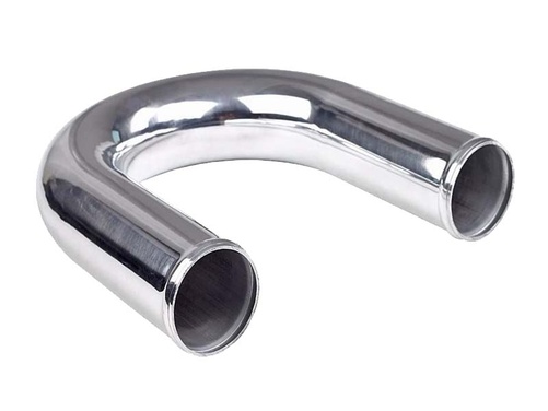 Tube en aluminium à 180 ° 2" poli