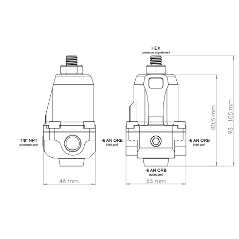 Régulateur de pression de carburant NUKE FPR100S