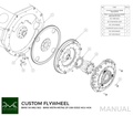 PMC Flywheel BMW V8 M62 - BMW M57N M57NN2 GS6-53DZ HGU HGK - Adaptateur de capteur de vilebrequin 240mm +