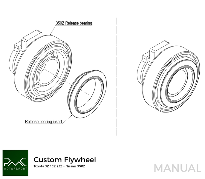 PMC Flywheel GM Chevrolet V8 LS - Nissan 350z Z33 370Z Z34/184MM 7.25" (P)