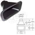 Inlet 63 + 76mm Noir