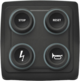 Boutons 4 boutons d'écu