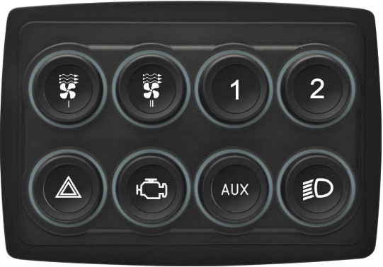 Boutons de clavier MASTER ECU 8